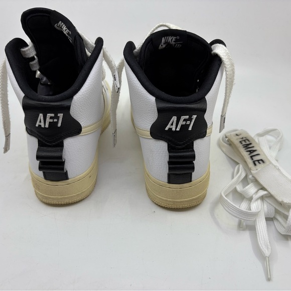 Nike Air Force 1 High Utility Retro White Black Cream AJ7311-100 Women's size 8 - Picture 7 of 13